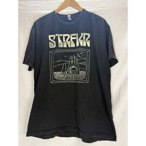 Unisex Size XL STRFKR Band T-shirt Black With White Graphic Indie READ